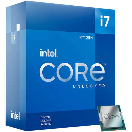 Intel Core i7-12700KF Desktop Processor 12 (8P+4E) Cores up to 5.0 GHz Unlocked 125W , Box